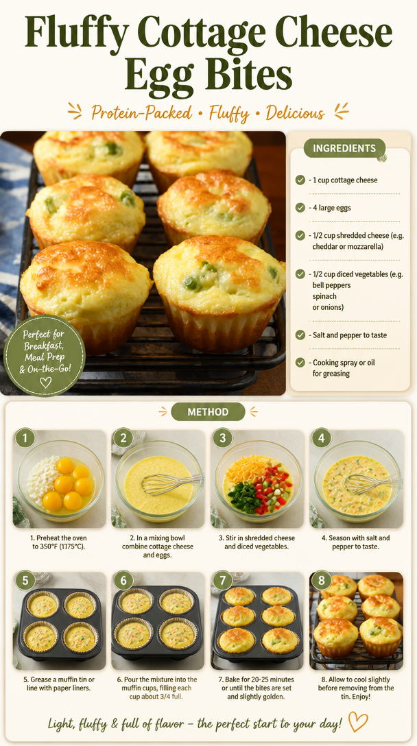 Fluffy Cottage Cheese Egg Bites