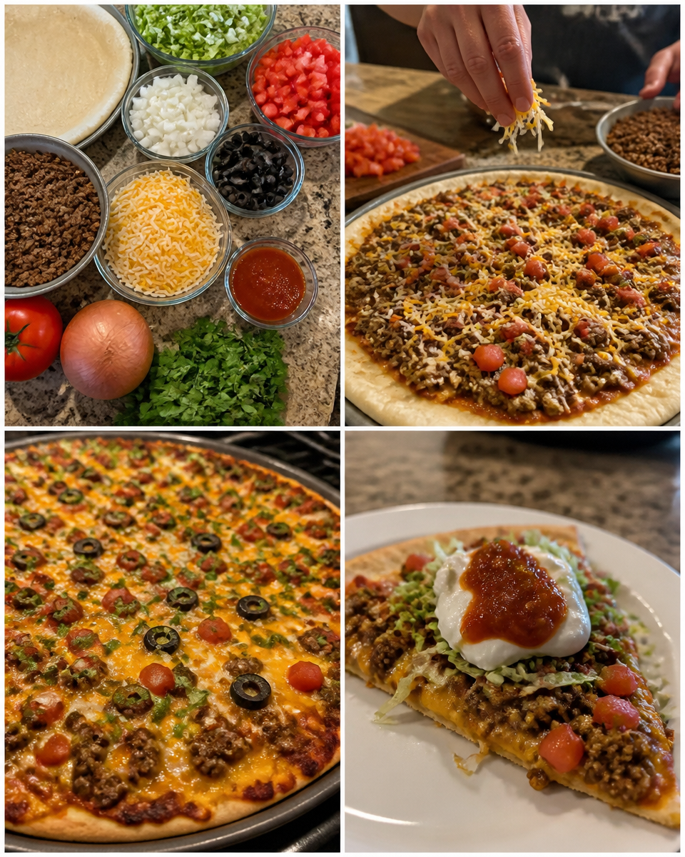 Easy Taco Pizza