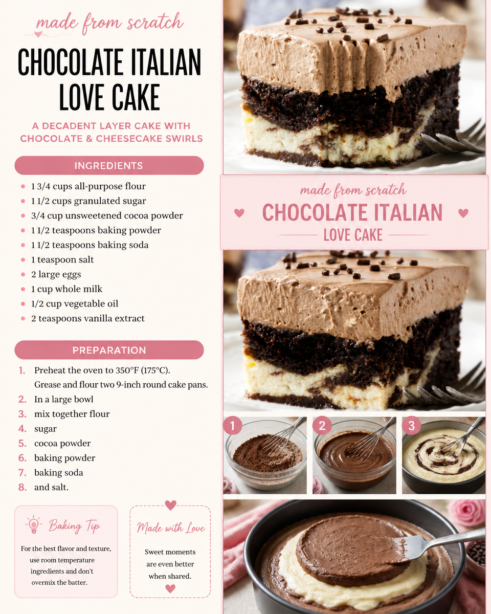 Chocolate Italian Love Cake
