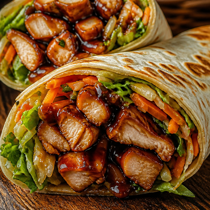 Quick Teriyaki Chicken Wraps