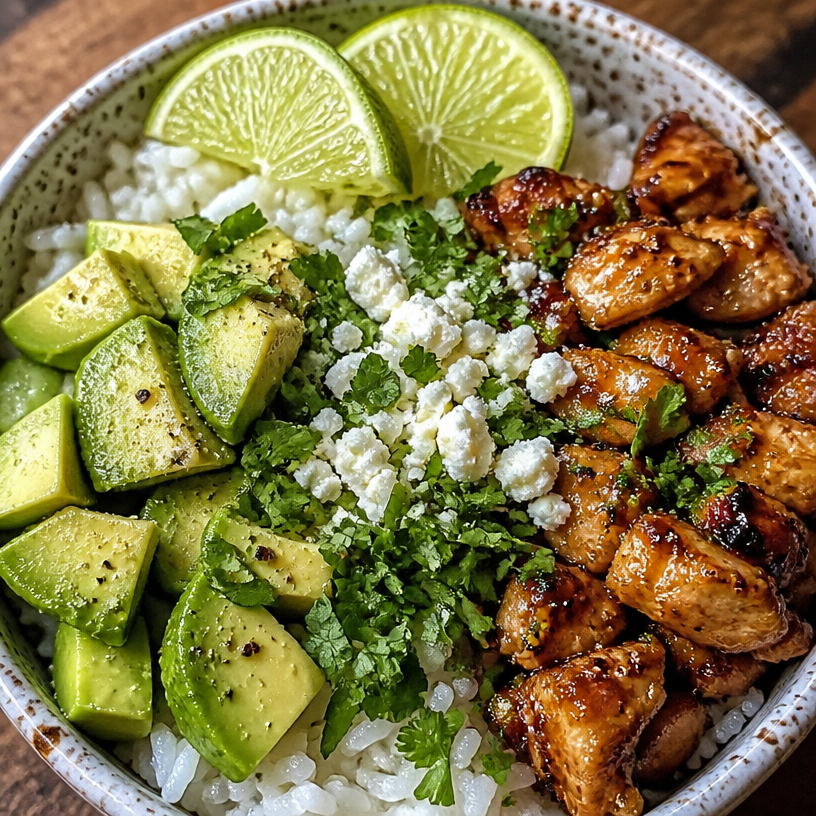 Honey Lime Chicken Rice Bowl