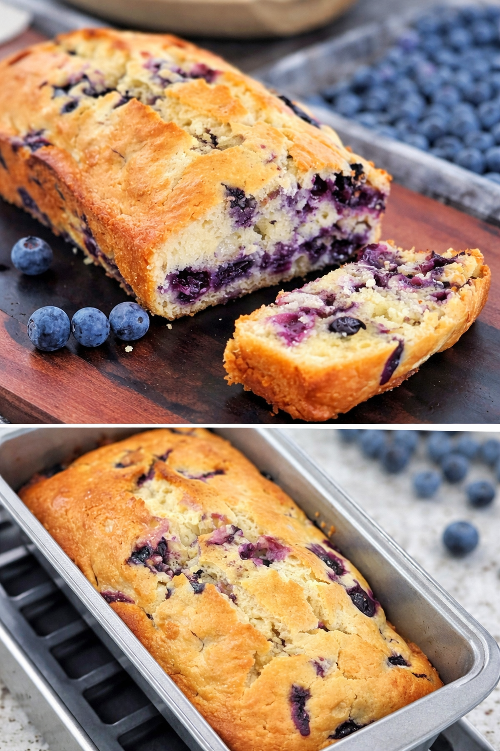 Blueberry Cream Cheese Bread