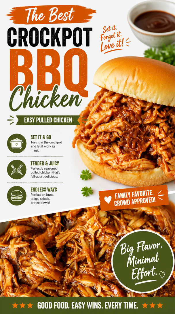 The Best Crockpot BBQ Chicken (Easy Pulled Chicken) 2 The Best Crockpot BBQ Chicken (Easy Pulled Chicken)