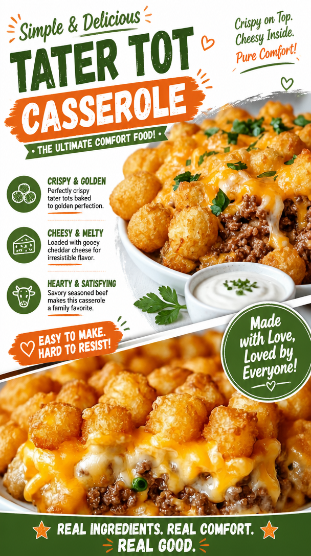 Tater Tot Casserole 2 Tater Tot Casserole
