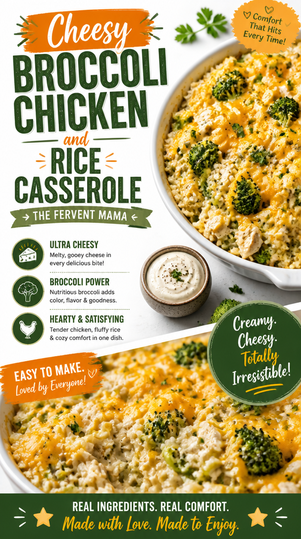 Cheesy Broccoli Chicken and Rice Casserole 2 Cheesy Broccoli Chicken and Rice Casserole
