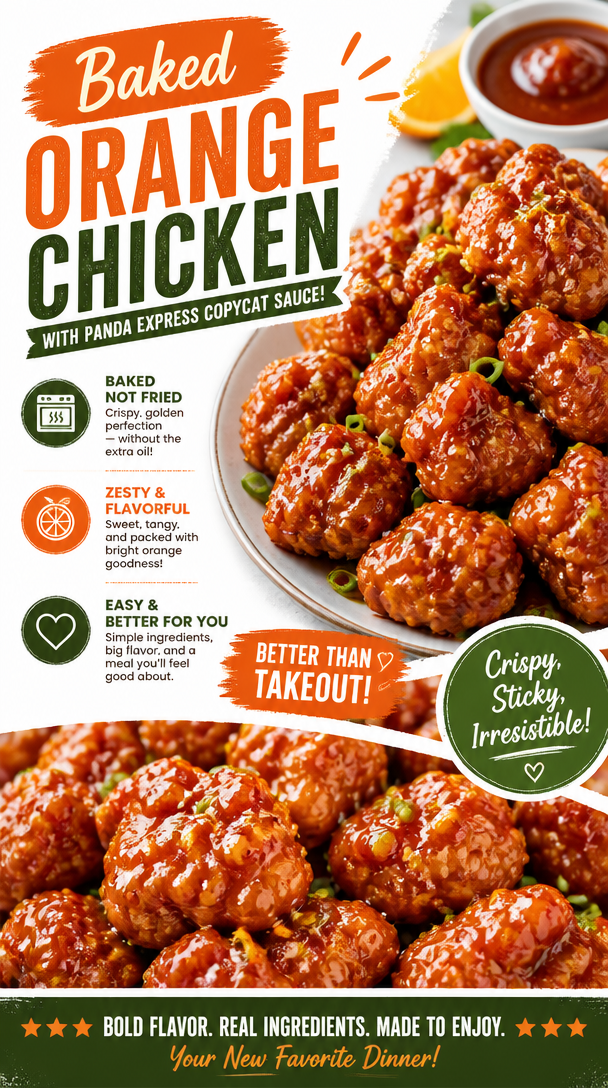 Baked Orange Chicken 2 Baked Orange Chicken