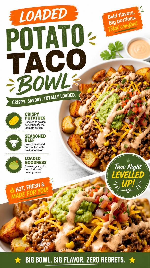 Loaded Potato Taco Bowl 2 Loaded Potato Taco Bowl