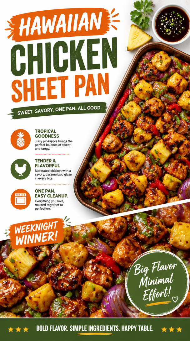 Hawaiian Chicken Sheet Pan 2 Hawaiian Chicken Sheet Pan
