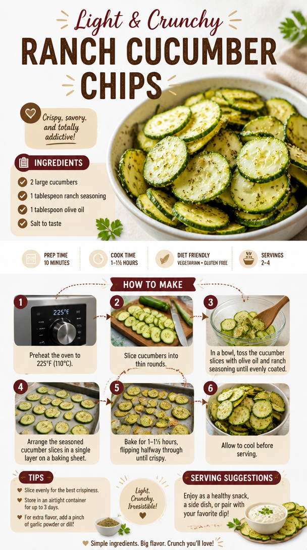 Light Crunchy Ranch Cucumber Chips