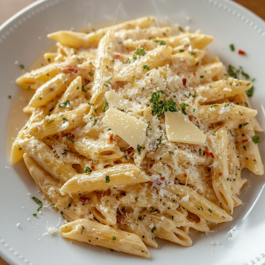 One Pot Creamy Garlic Pasta
