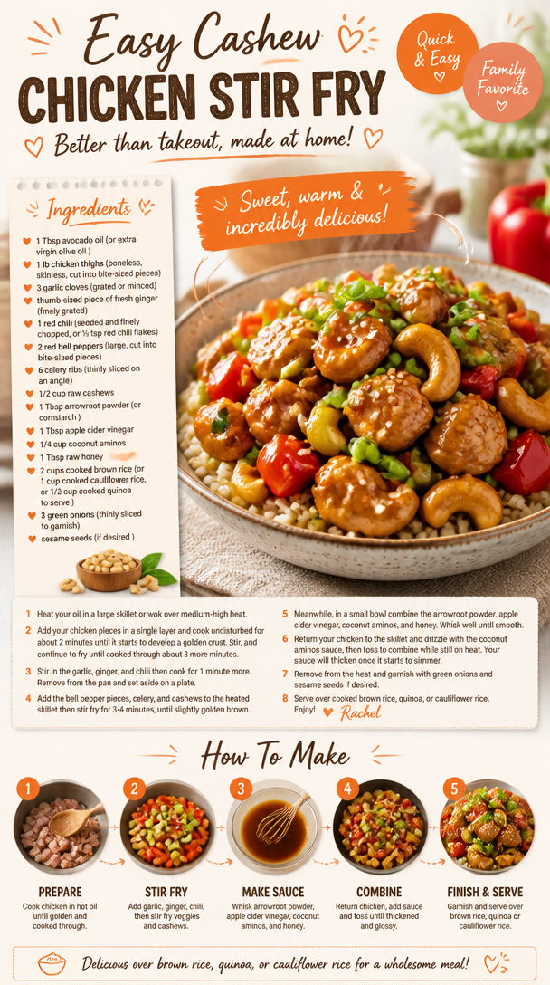 Easy Cashew Chicken Stir Fry