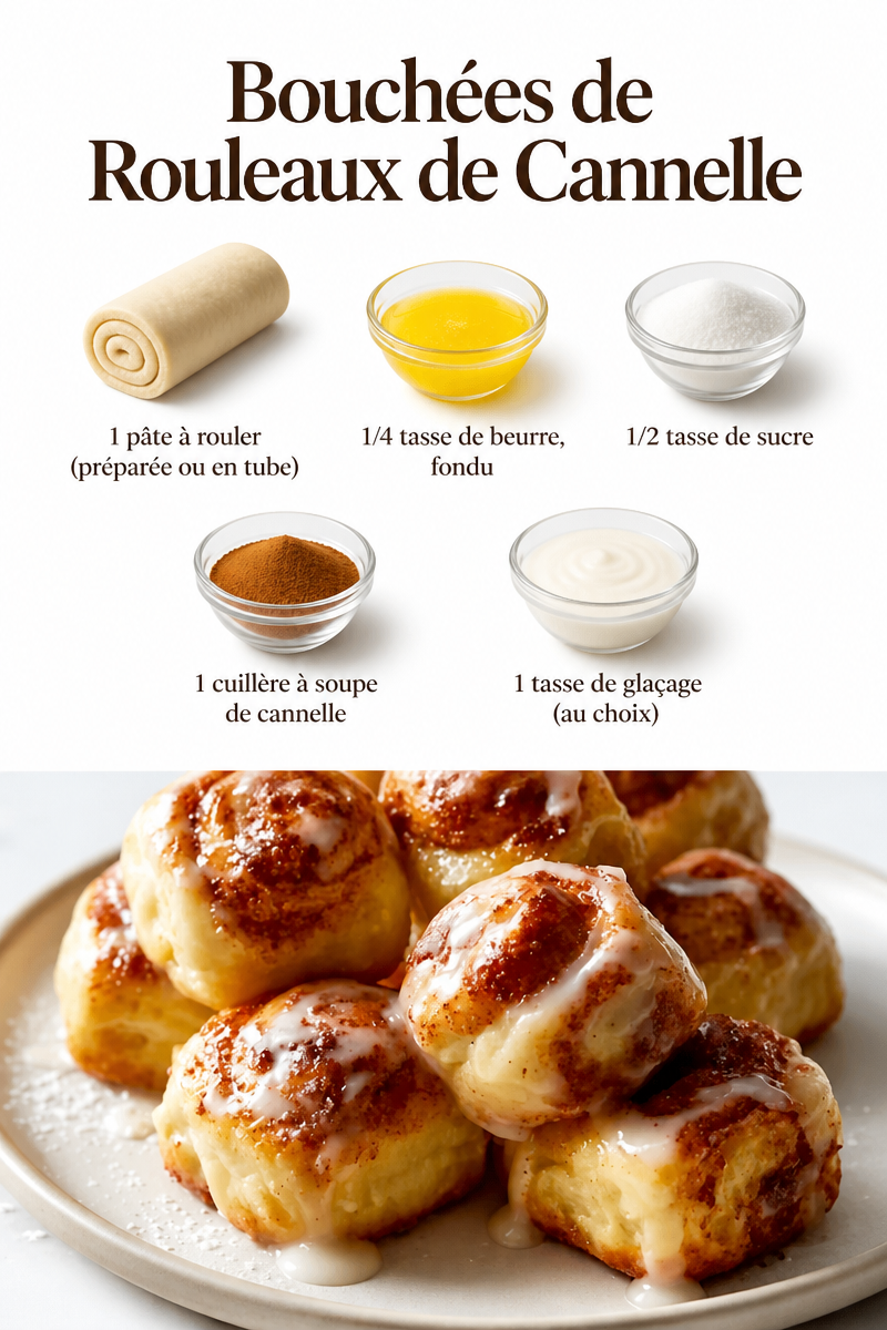 Bouchées de Rouleaux de Cannelle