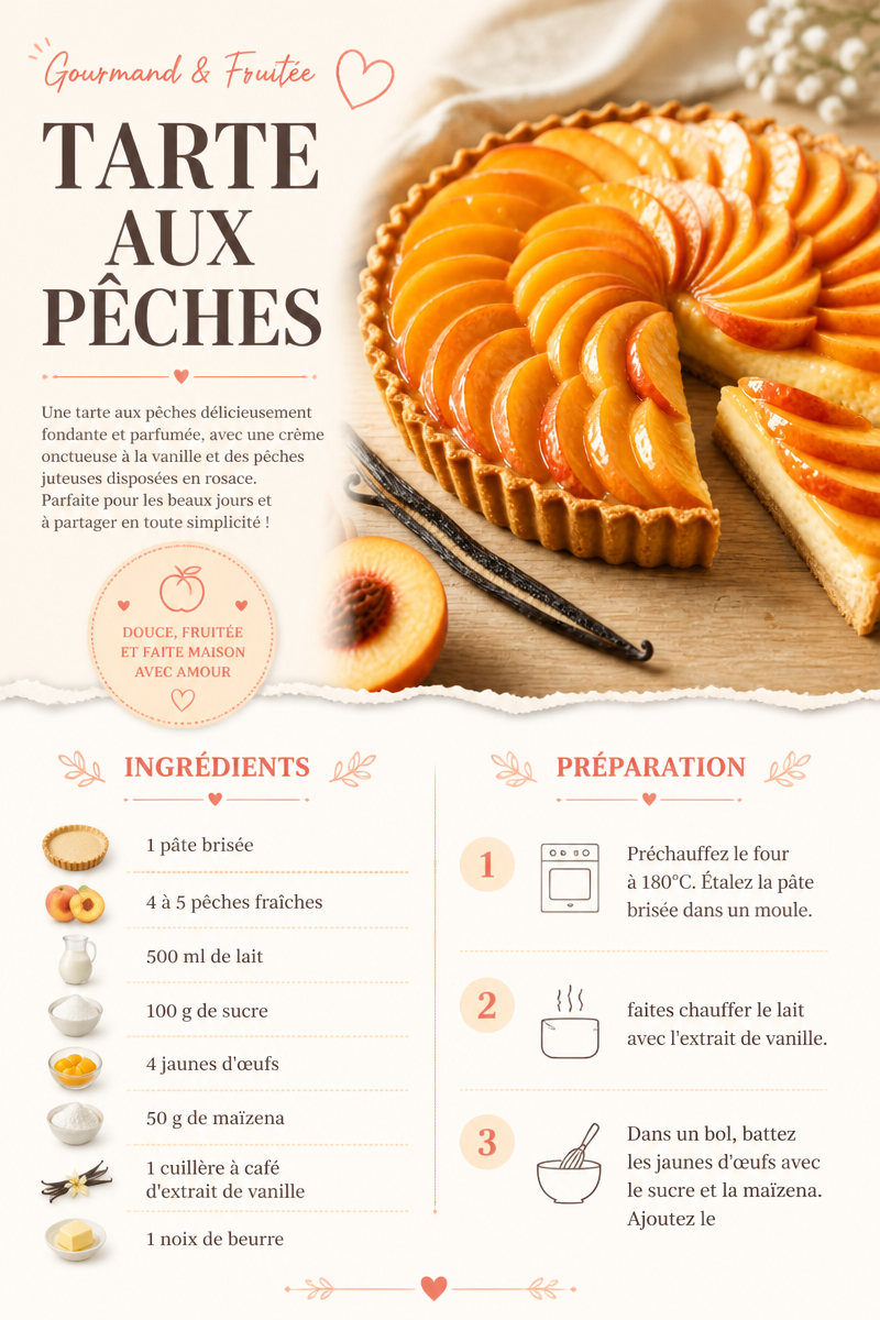 Tarte aux Pêches