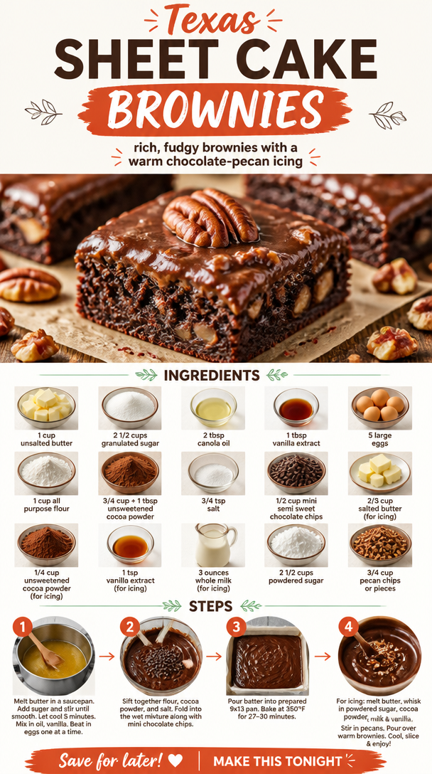 Texas Sheet Cake Brownies