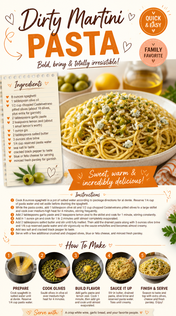 Dirty Martini Pasta