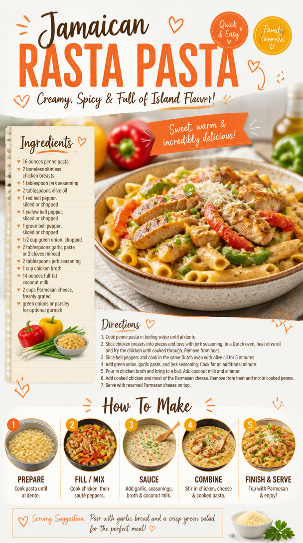 Jamaican Rasta Pasta Recipe