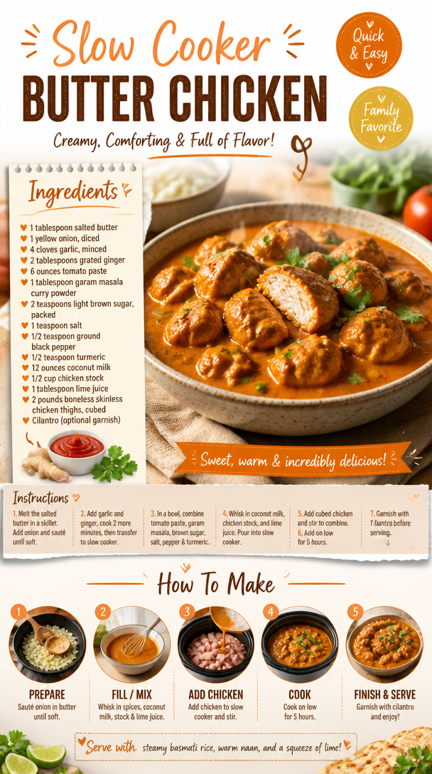 Slow Cooker Butter Chicken