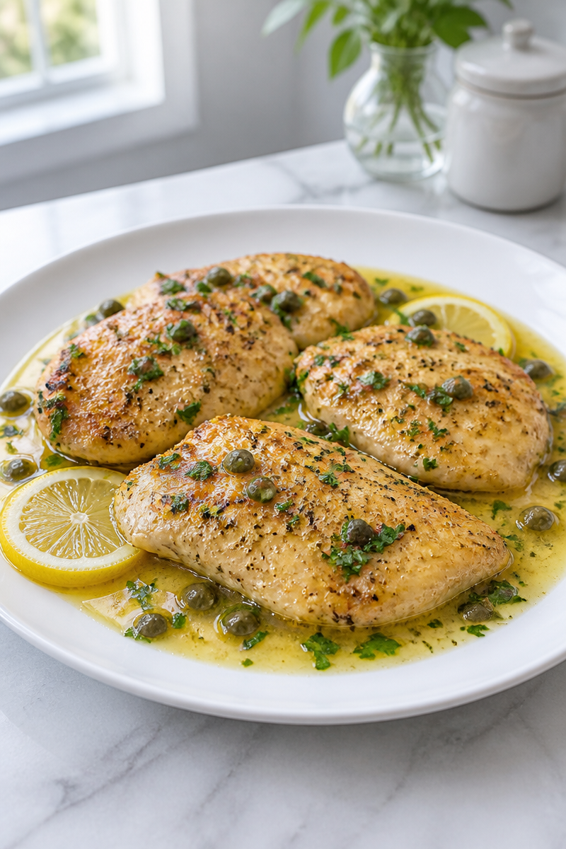Chicken Piccata Lemon Caper Sauce