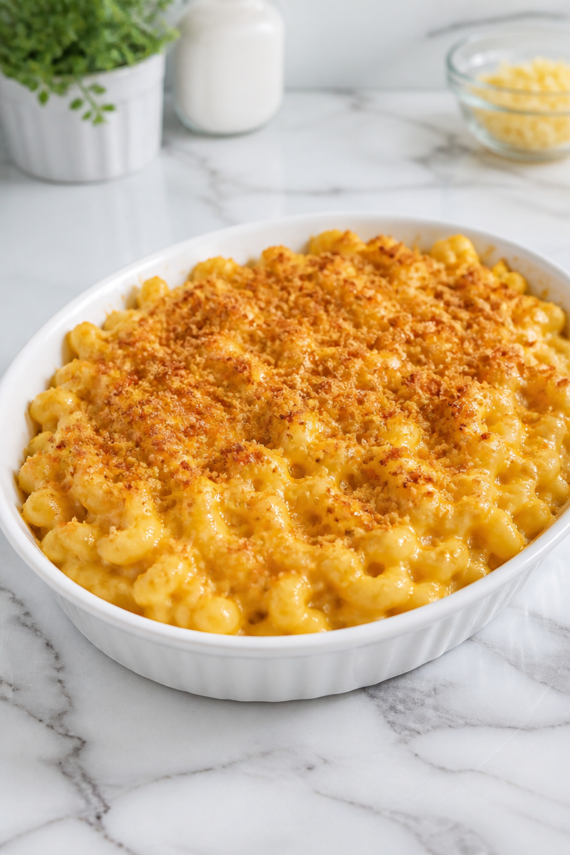 Smoked Gouda Baked Mac Cheese