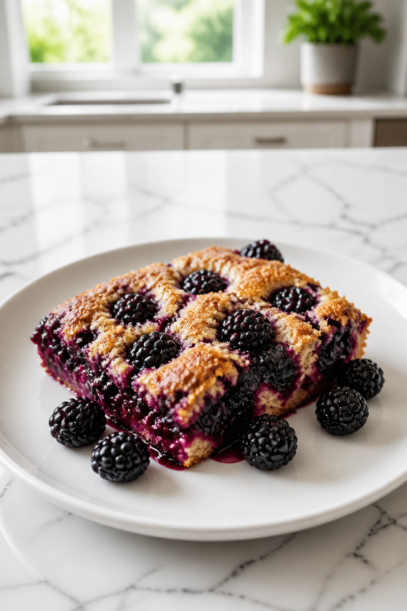 Blackberry Cobbler Brown Sugar Crust