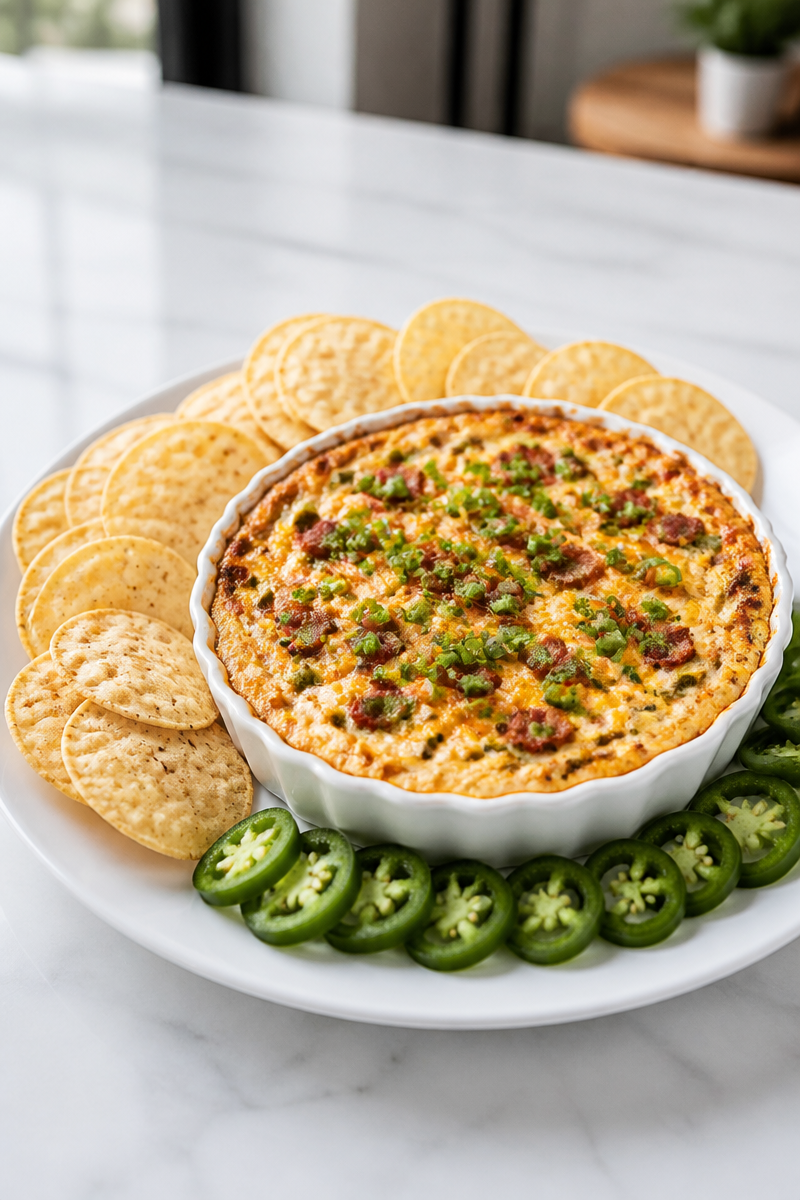 Jalapeño Popper Dip Baked Cheesy
