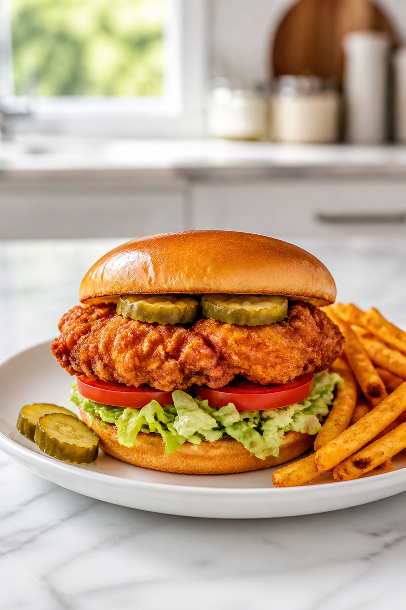 Crispy Fried Chicken Sandwich Spicy