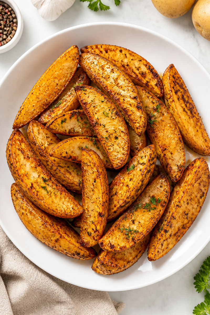 Crispy Seasoned Baked Potato Wedge