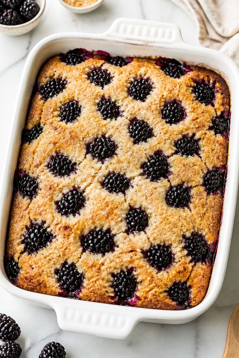 Blackberry Cobbler Brown Sugar Crust