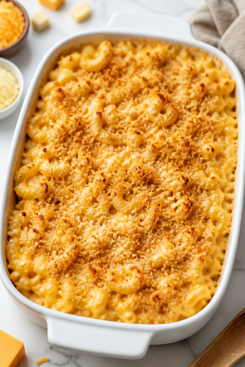 Smoked Gouda Baked Mac Cheese