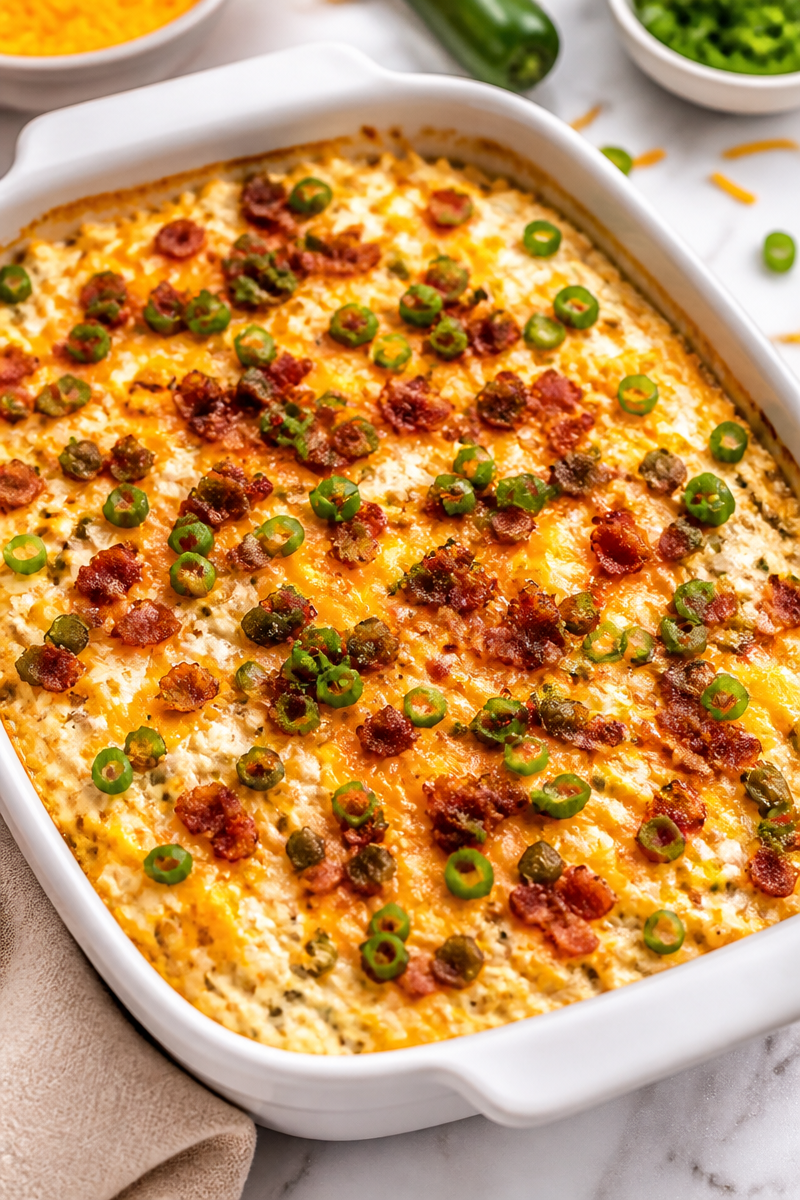 Jalapeño Popper Dip Baked Cheesy