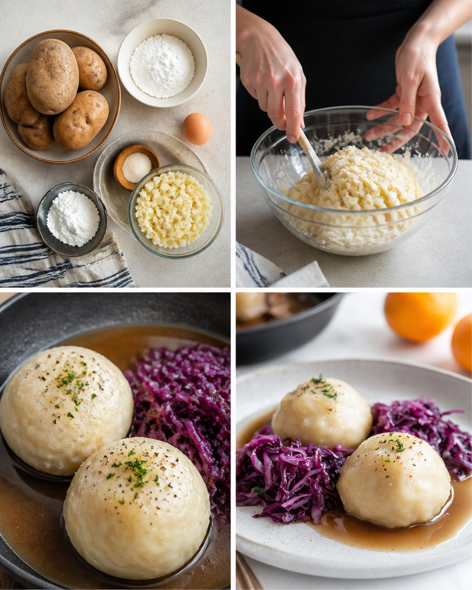 Kartoffelklöße – Traditionelle deutsche Kartoffelknödel