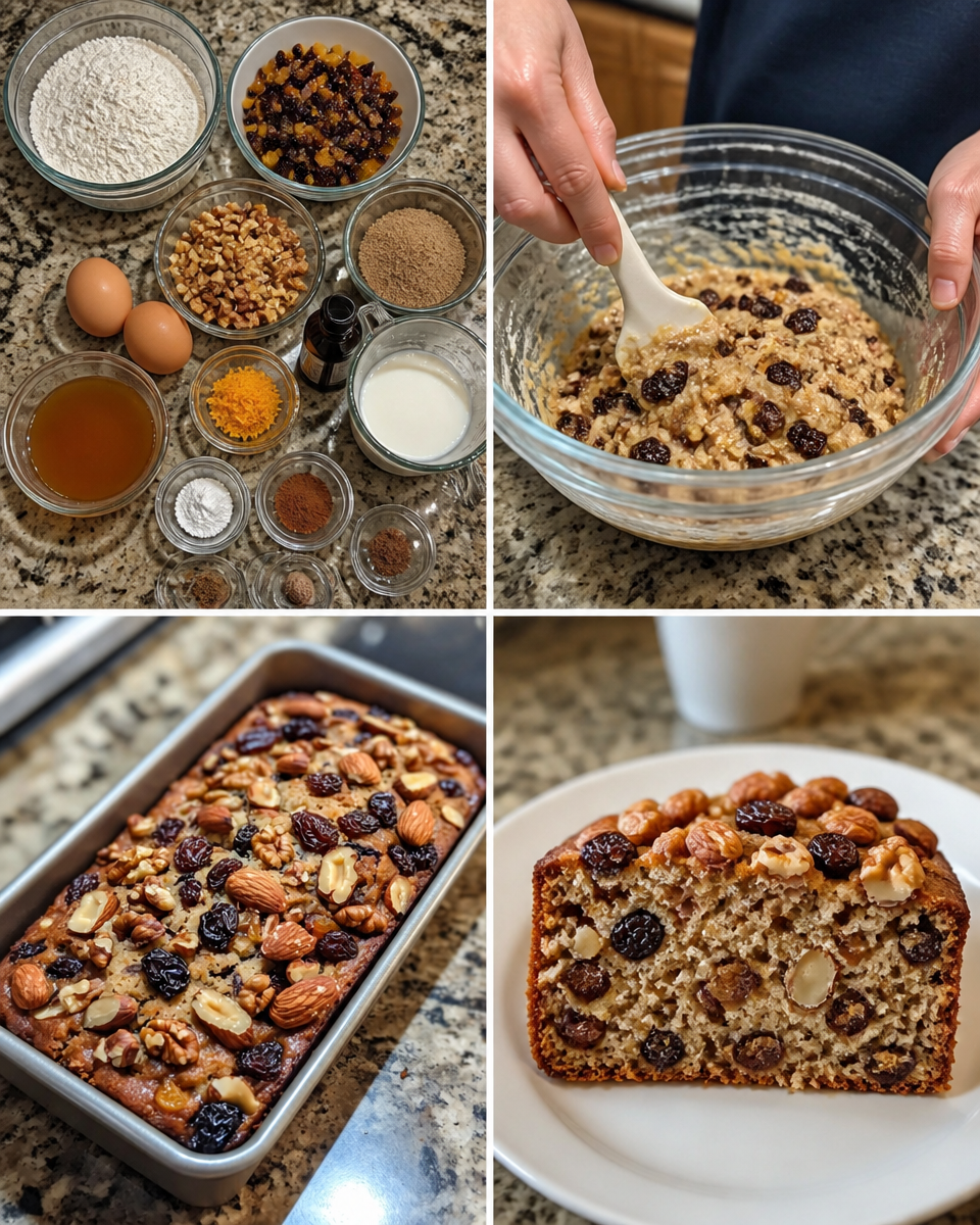 Traditional German Fruit Bread (Früchtebrot)