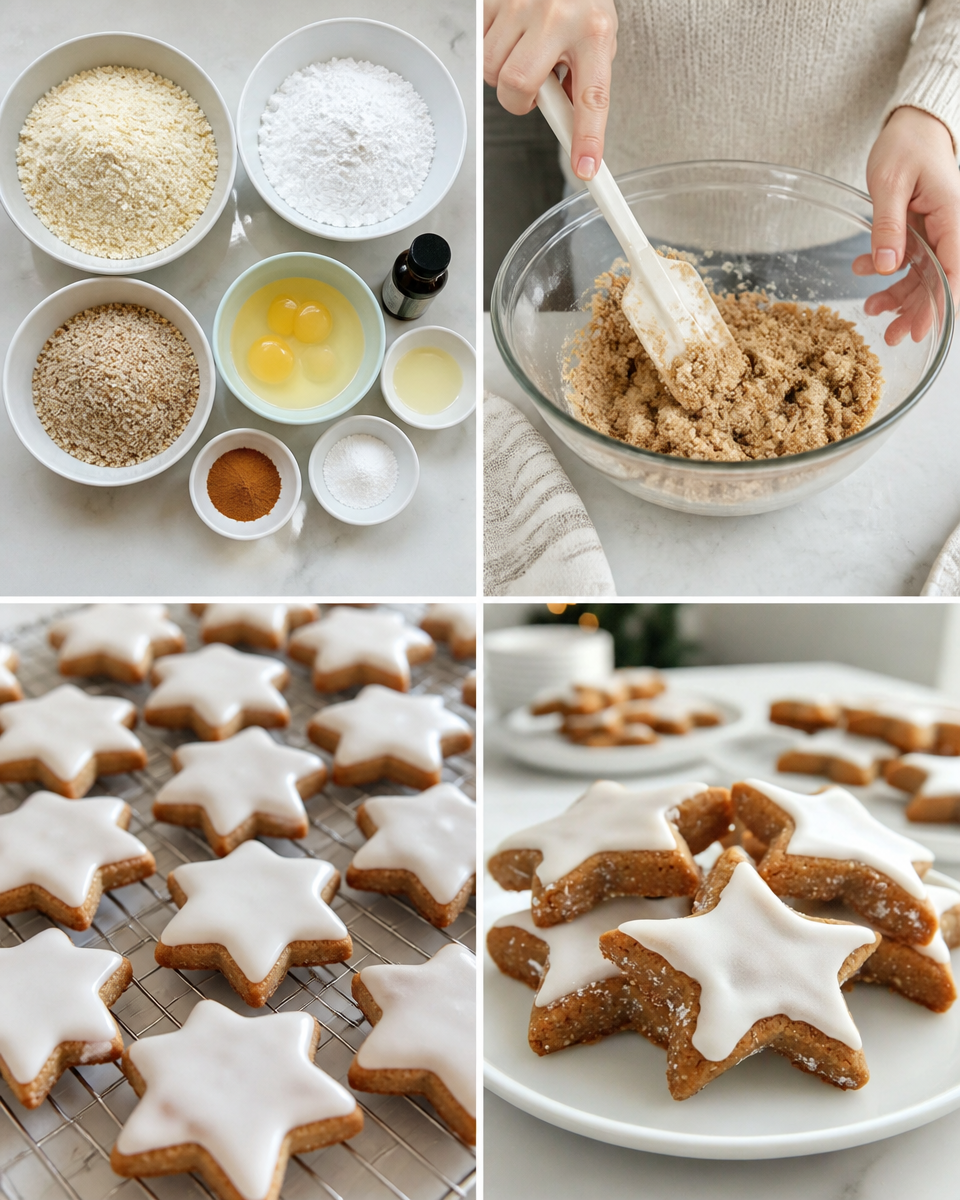 Traditional Zimtsterne Recipe (German Cinnamon Star Cookies)