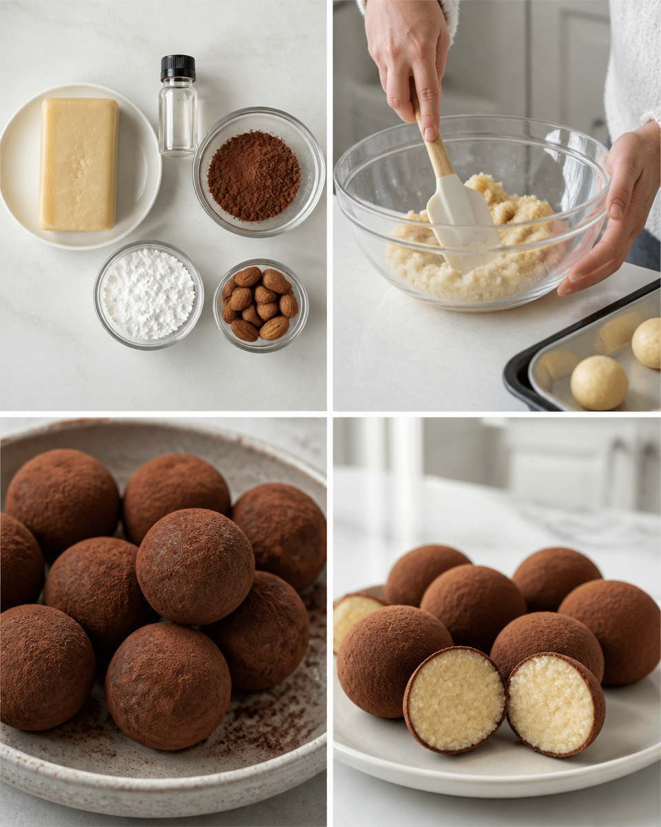 Marzipankartoffeln (German Marzipan Potatoes)