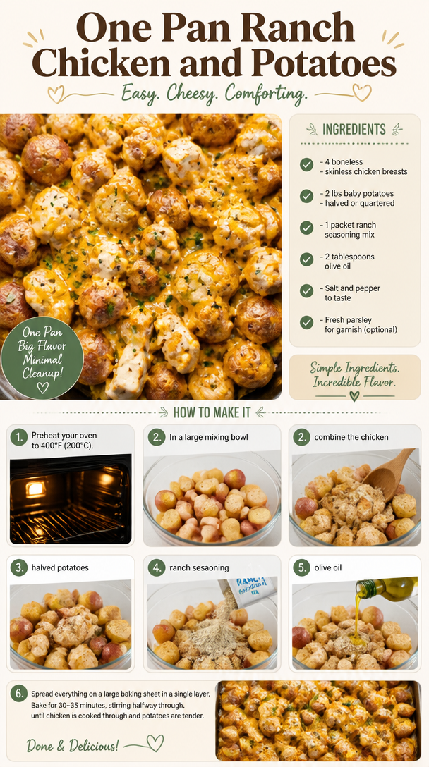 One Pan Ranch Chicken and Potatoes