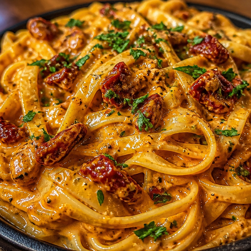 Creamy Sun Dried Tomato Pasta