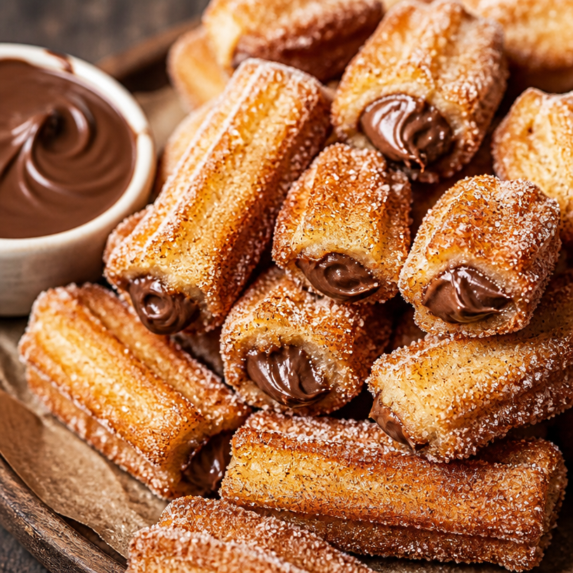 Churros fourrés à la Nutella