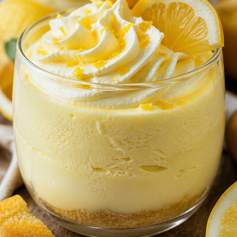 Mousse au fromage à la crème citron