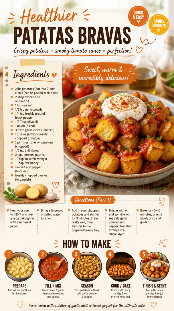 Healthier Patatas Bravas
