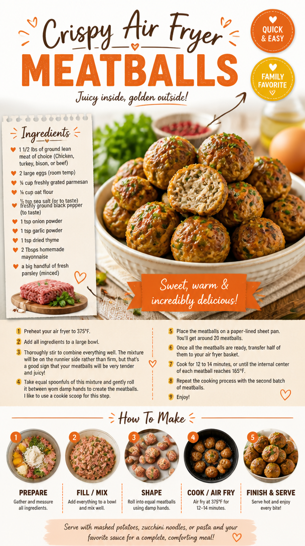 Crispy Air Fryer Meatballs