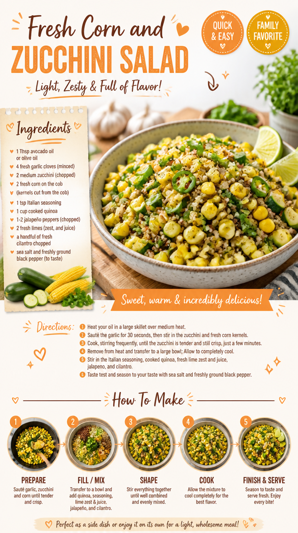 Fresh Corn and Zucchini Salad
