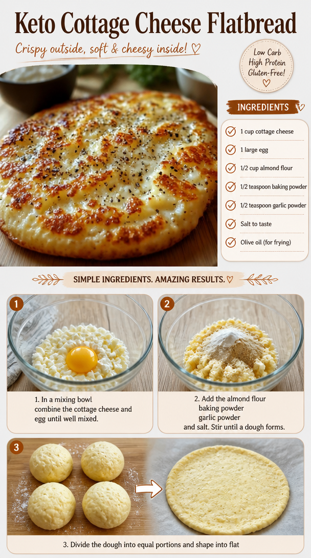 Keto Cottage Cheese Flatbread