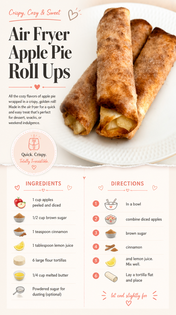 Air Fryer Apple Pie Roll-Ups