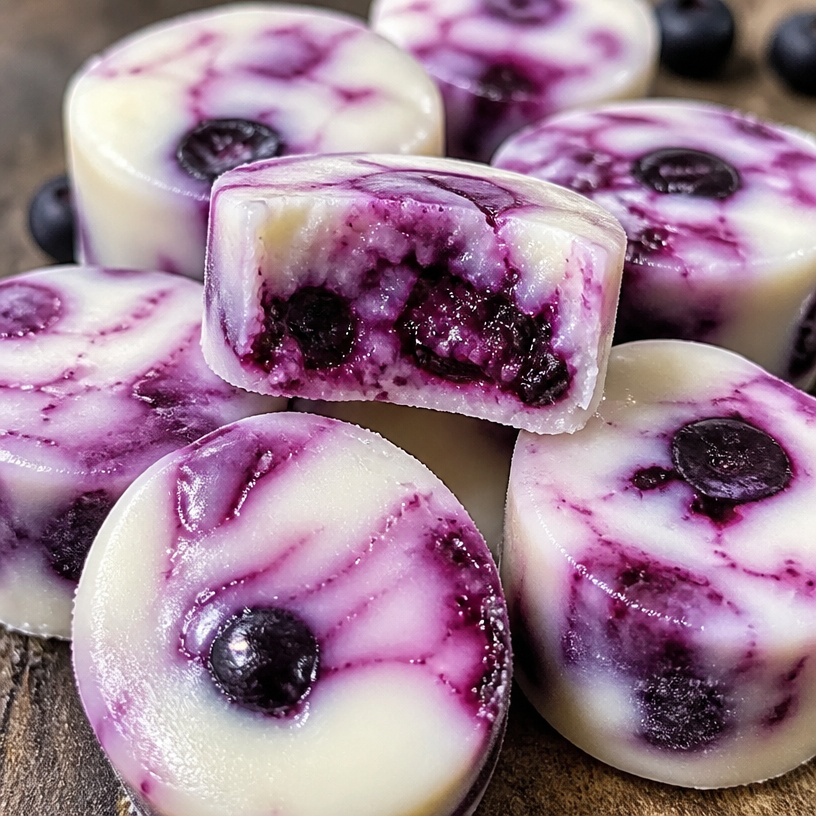Blueberry Swirl Yogurt Bites