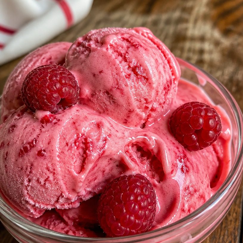 Raspberry Blender Frozen Yogurt