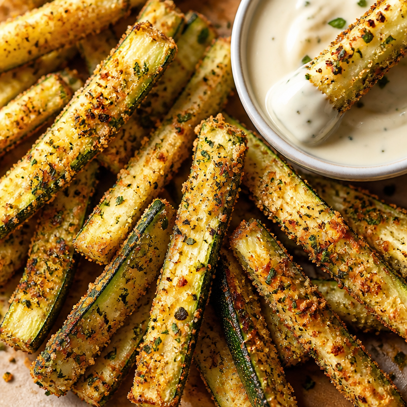 Oven Baked Parmesan Zucchini Fries