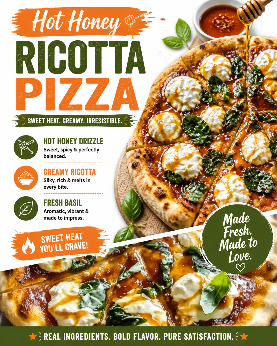 Hot Honey Ricotta Pizza