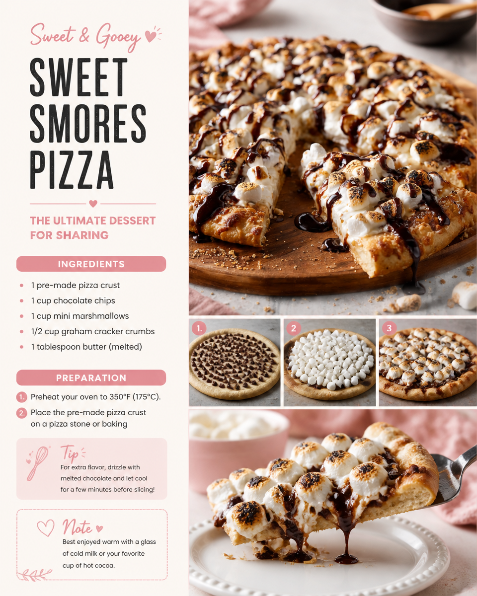 Sweet Smores Pizza