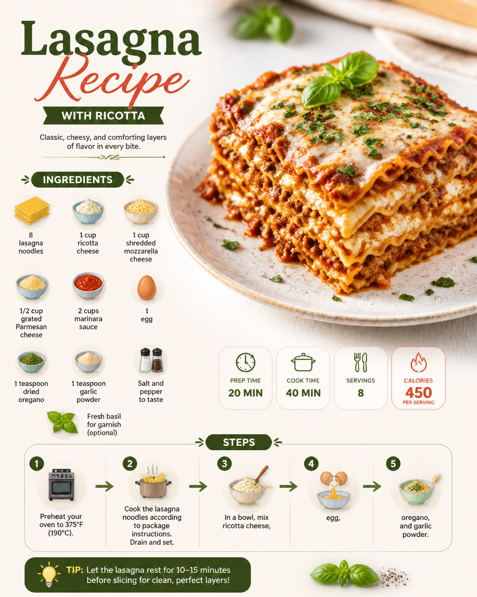 Lasagna Recipe With Ricotta