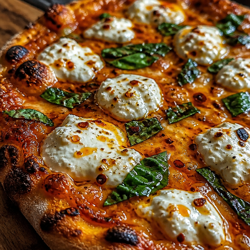 Hot Honey Ricotta Pizza